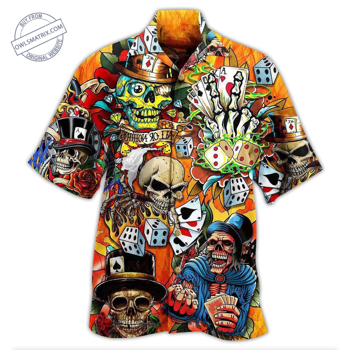 Skull Poker Life Style Limited Edition Hawaii Shirt 7 Ha34429