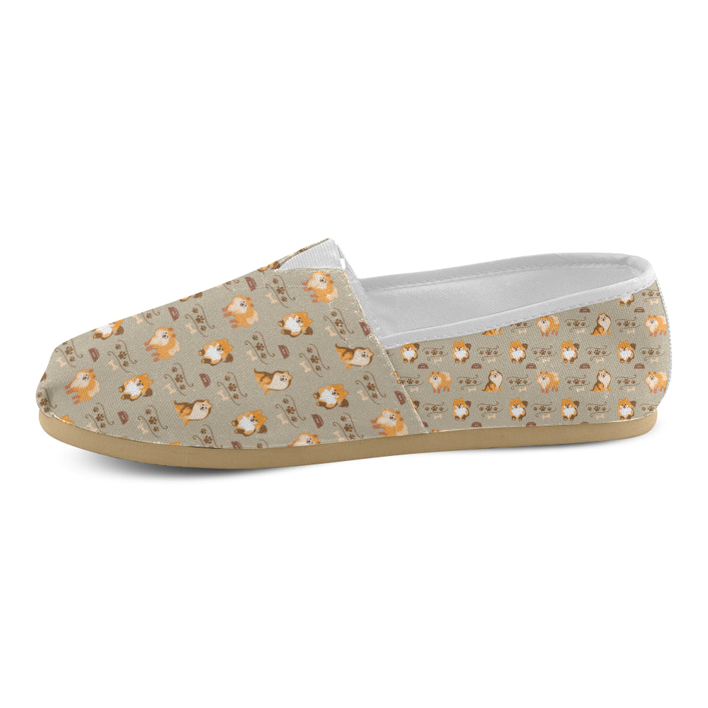 Pomeranian Pattern Women’s Casual Shoes