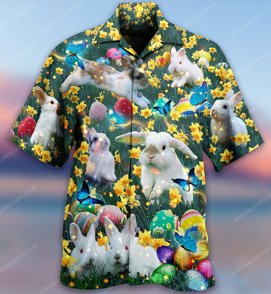 Rabbit Love Flowers Animals Limited Edition – Hawaiian Shirt