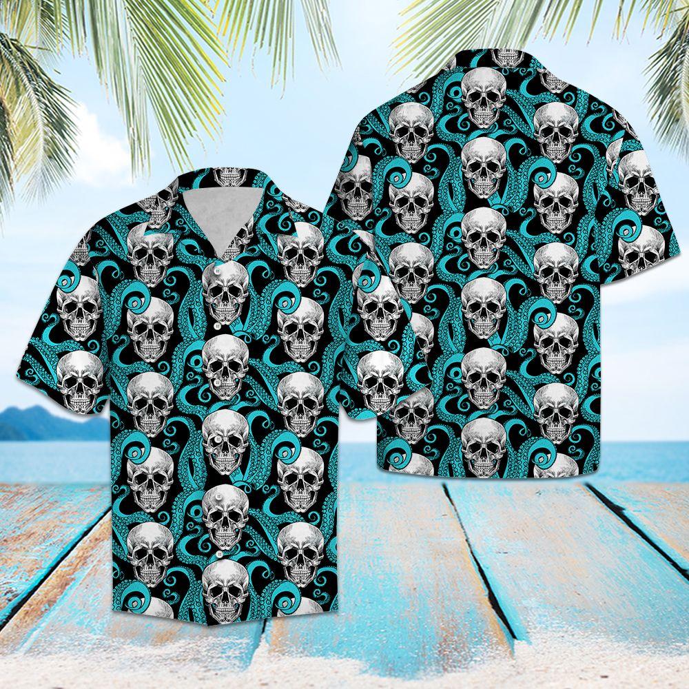 Skull Octopus Hawaiian Shirt | For Men & Women | Adult | Hl1030