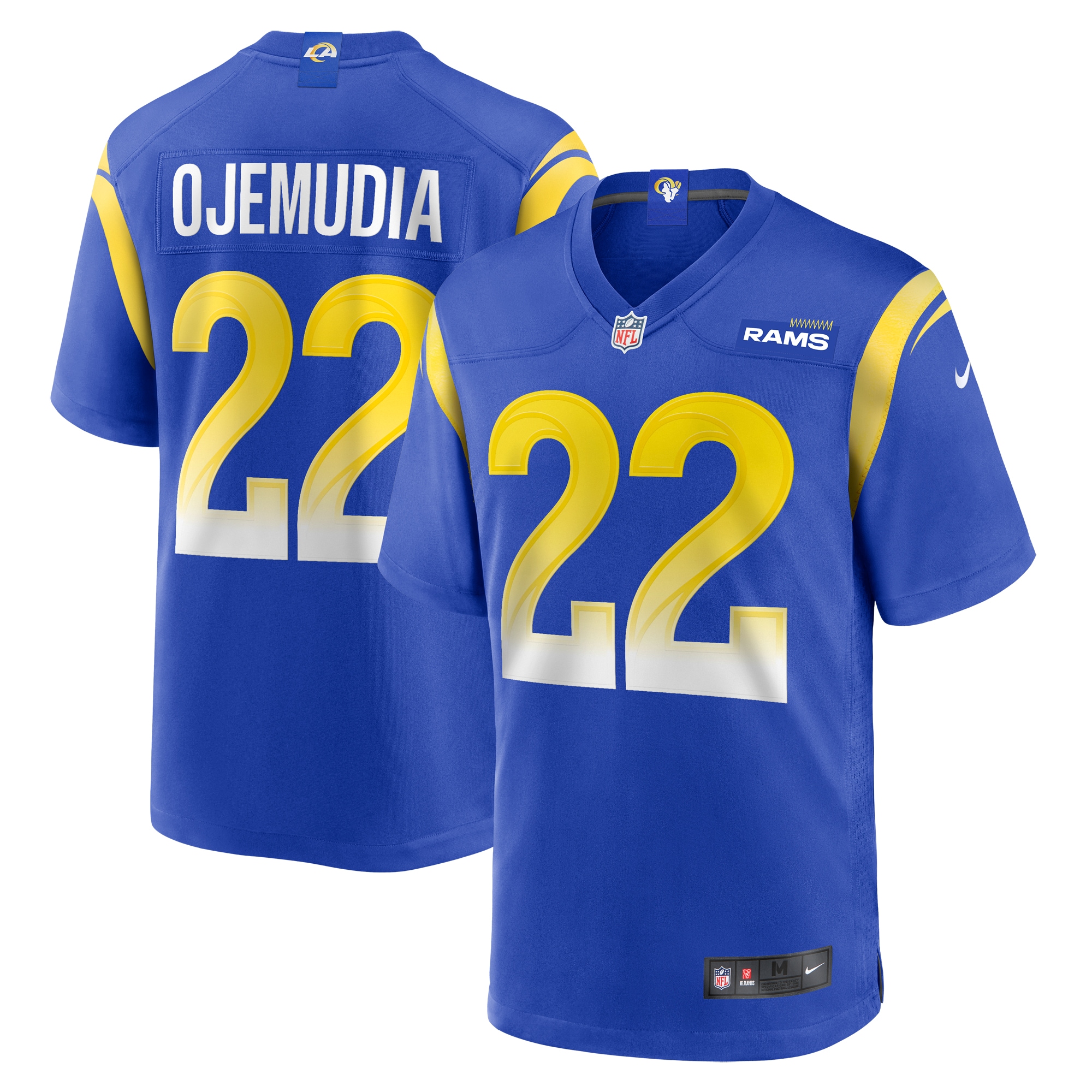 Men’s Los Angeles Rams Michael Ojemudia  Royal  Game Jersey