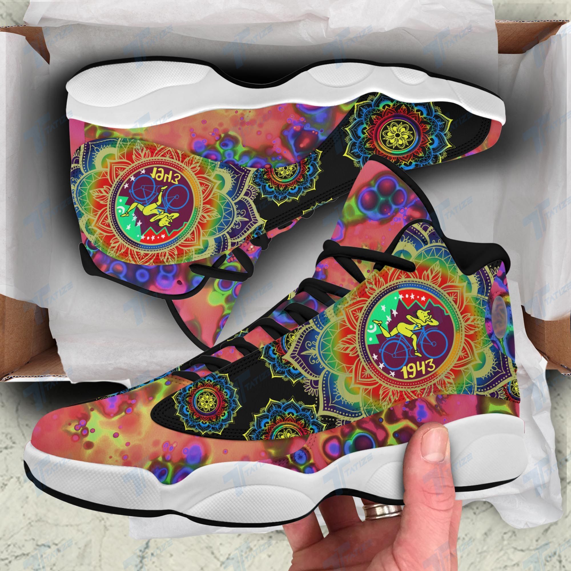 Funny mandala mushroom 13 Sneakers XIII Shoes