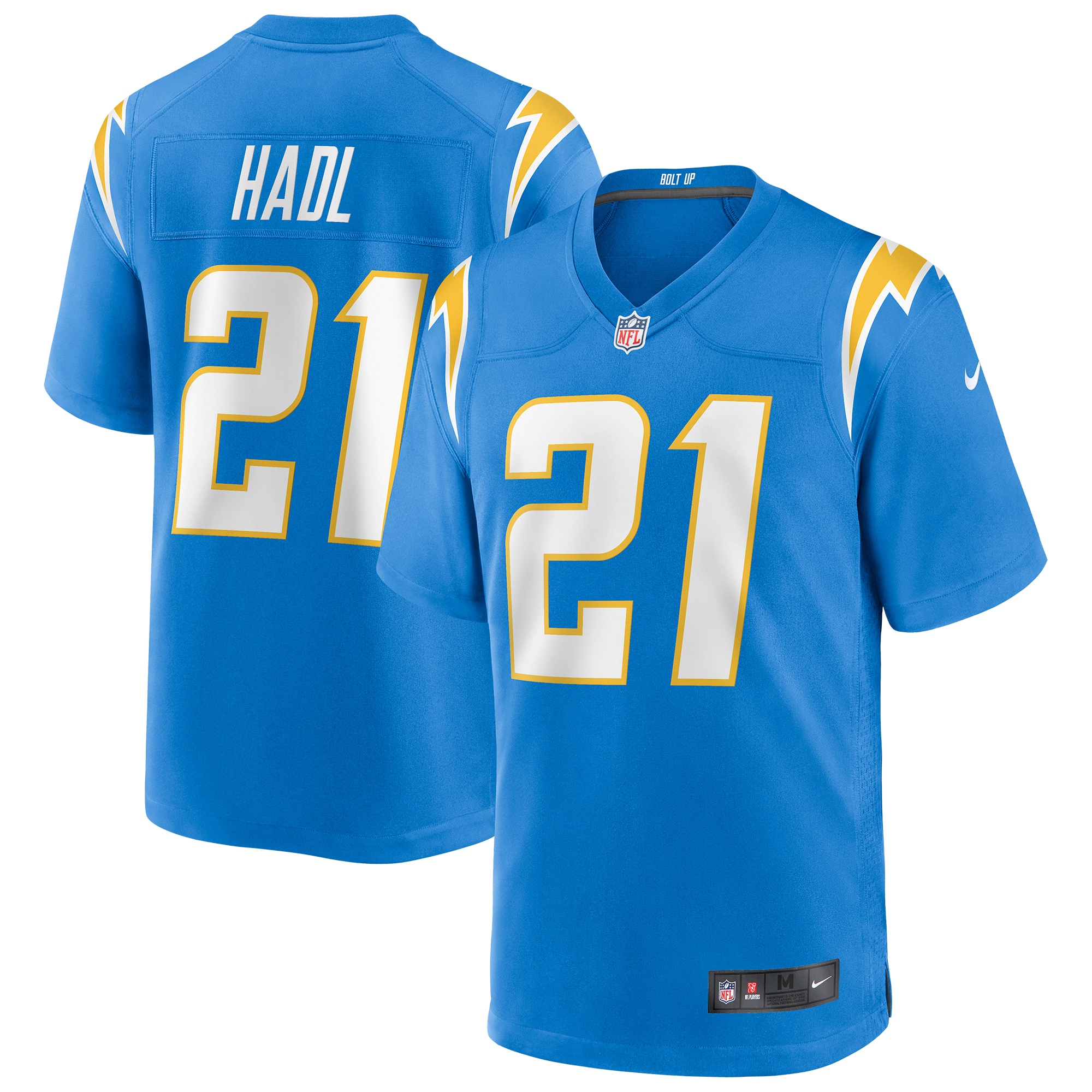 Men’s Los Angeles Chargers John Hadl Powder Blue Game Retired Player Jersey