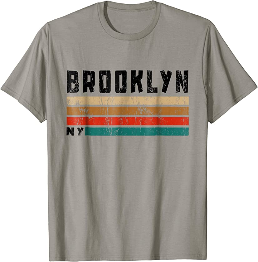 Brooklyn T-Shirt NY Retro Vintage Shirt Gift Men Women Kids