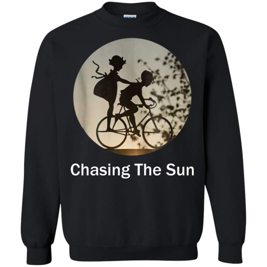 AGR Bike in Sunset with Kids on Bike Sweatshirt