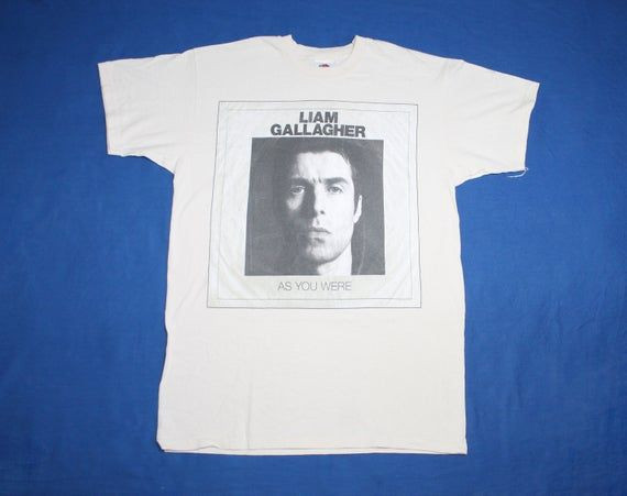 2000S Liam Gallagher Shirt As You Were Album Cover Shirt Oasis Shirt Rock Alternative Rock Britpop Men S Shirt