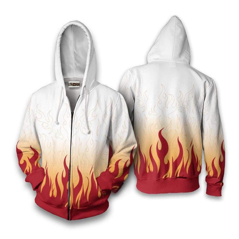 Kyojuro Cape Hoodie Demon Slayer Anime Casual Cosplay Costume