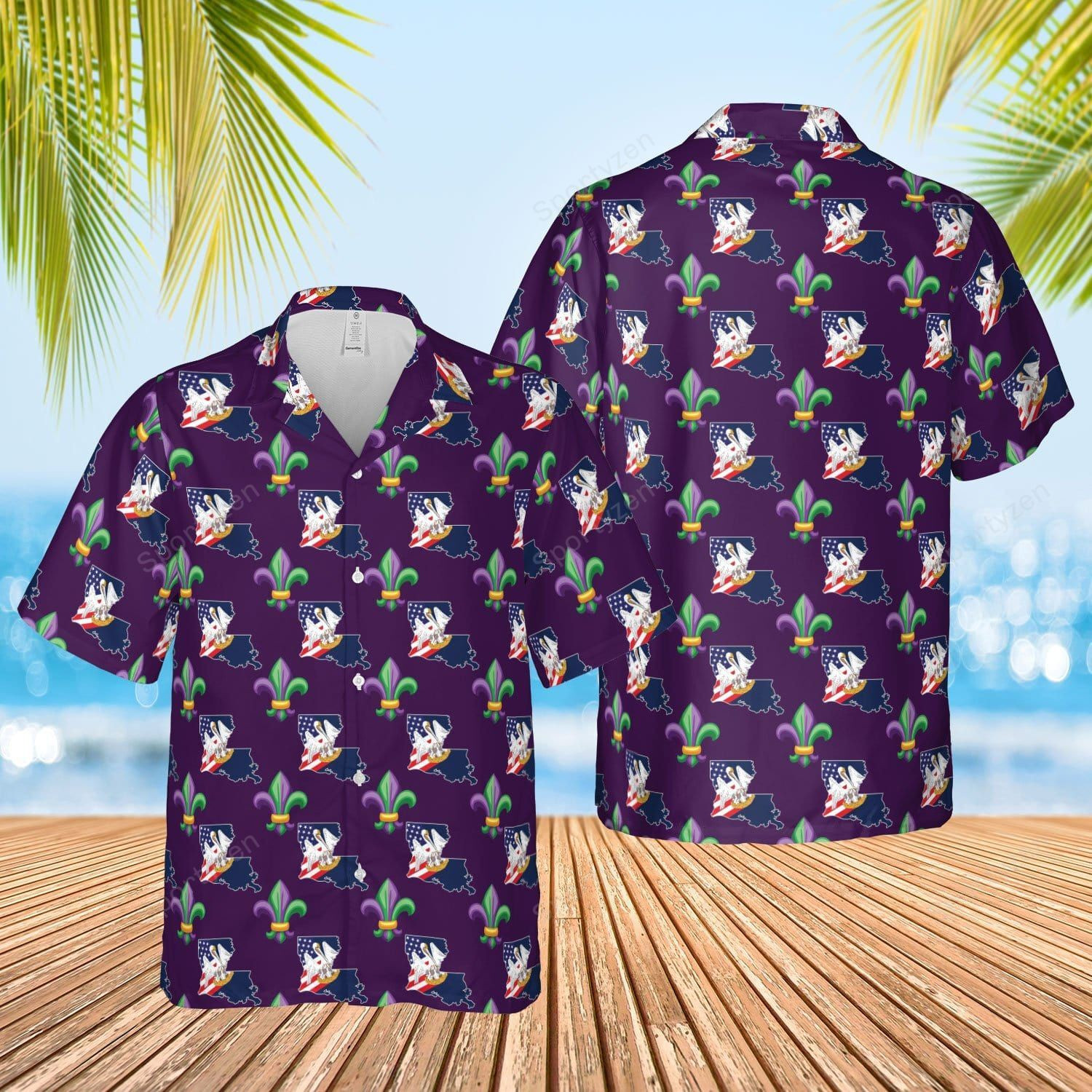 Louisiana Fleur De Lis Mardi Gras Hawaiian Shirt Gift For Men Women Ha39936