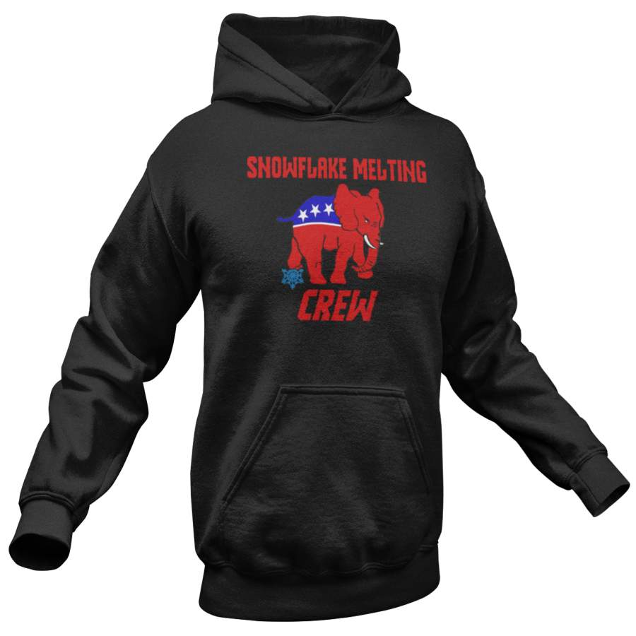 Snowflake Melting Crew Hoodie
