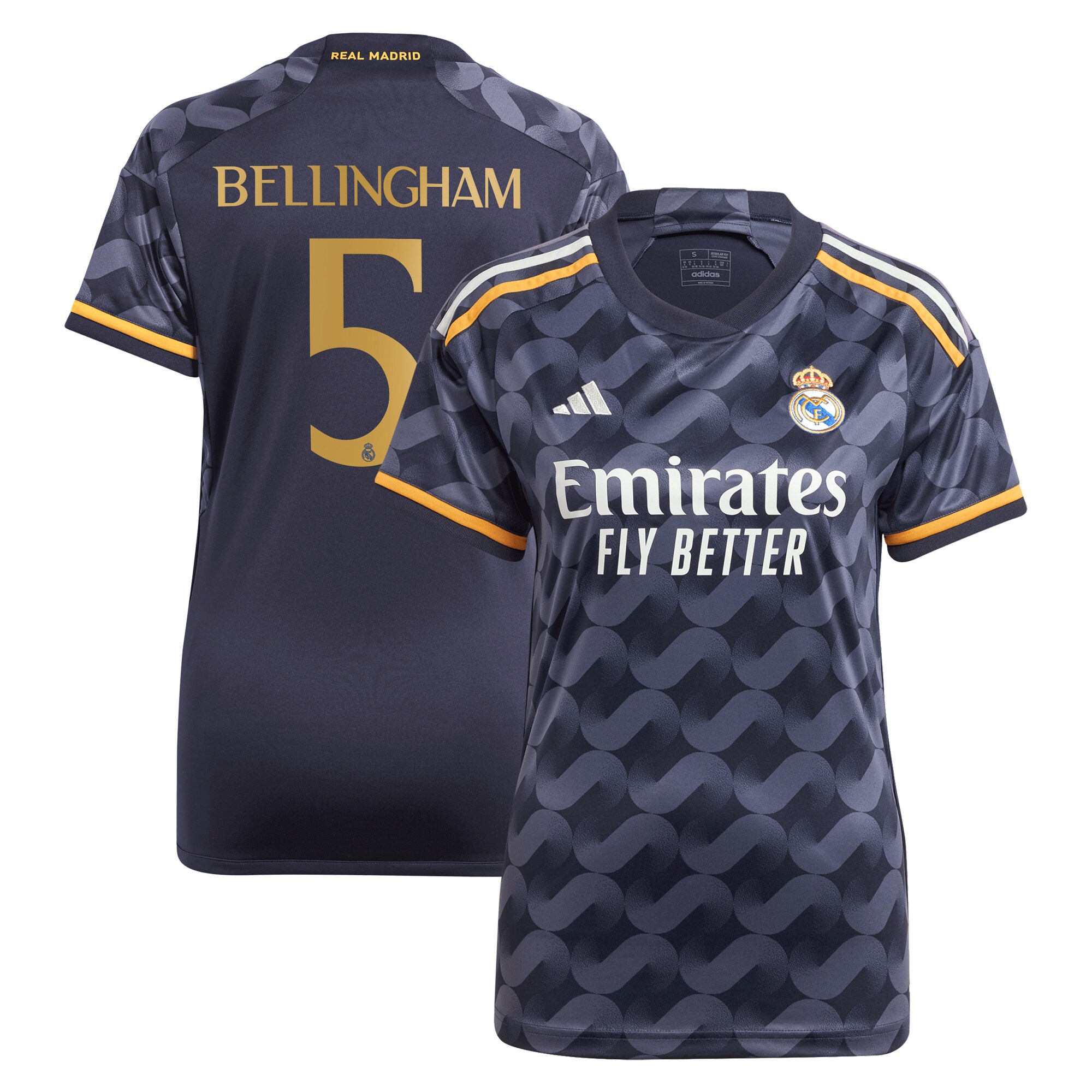 Jude Bellingham Real Madrid Women's 2023/24 Away Replica Player Jersey – Navy