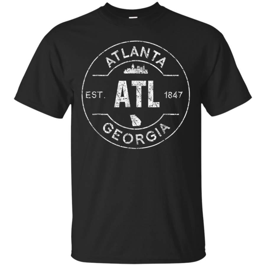 AGR Atlanta ATL Georgia Peach Retro Vintage Distressed Shirt