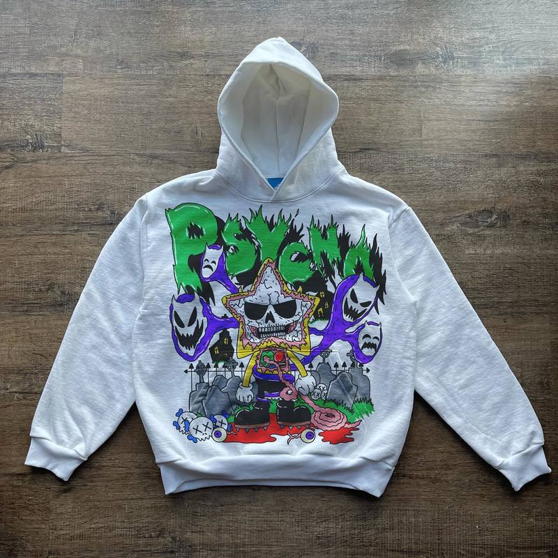 Winter Women’s Oversized Printed Sweatshirt Women’s Y2K Goth Punk Harajuku Street Hoodie Women’s Casual Loose Sweatshirt alx