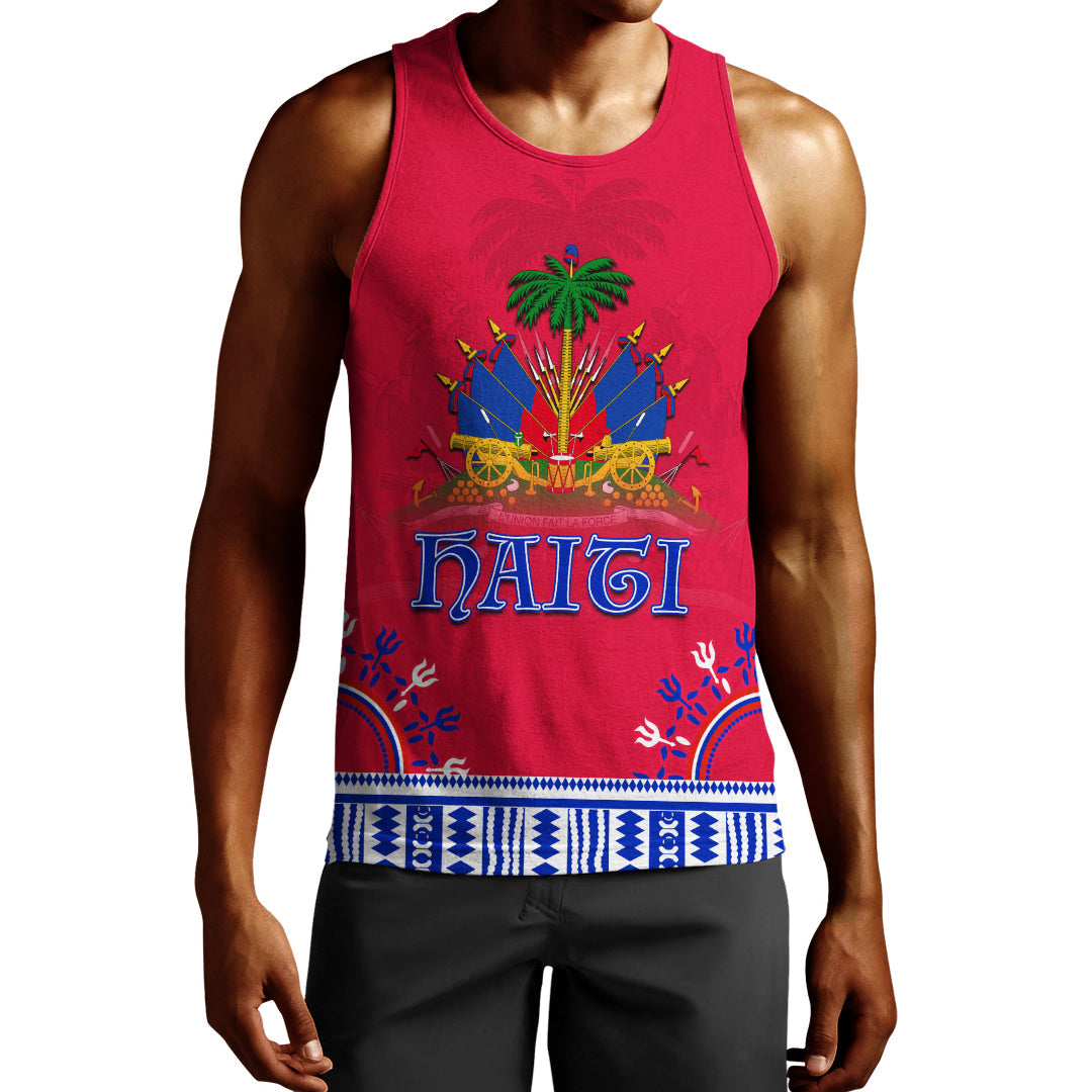 Haiti Men Tank Top Dashiki Style Gorgeous Lt13