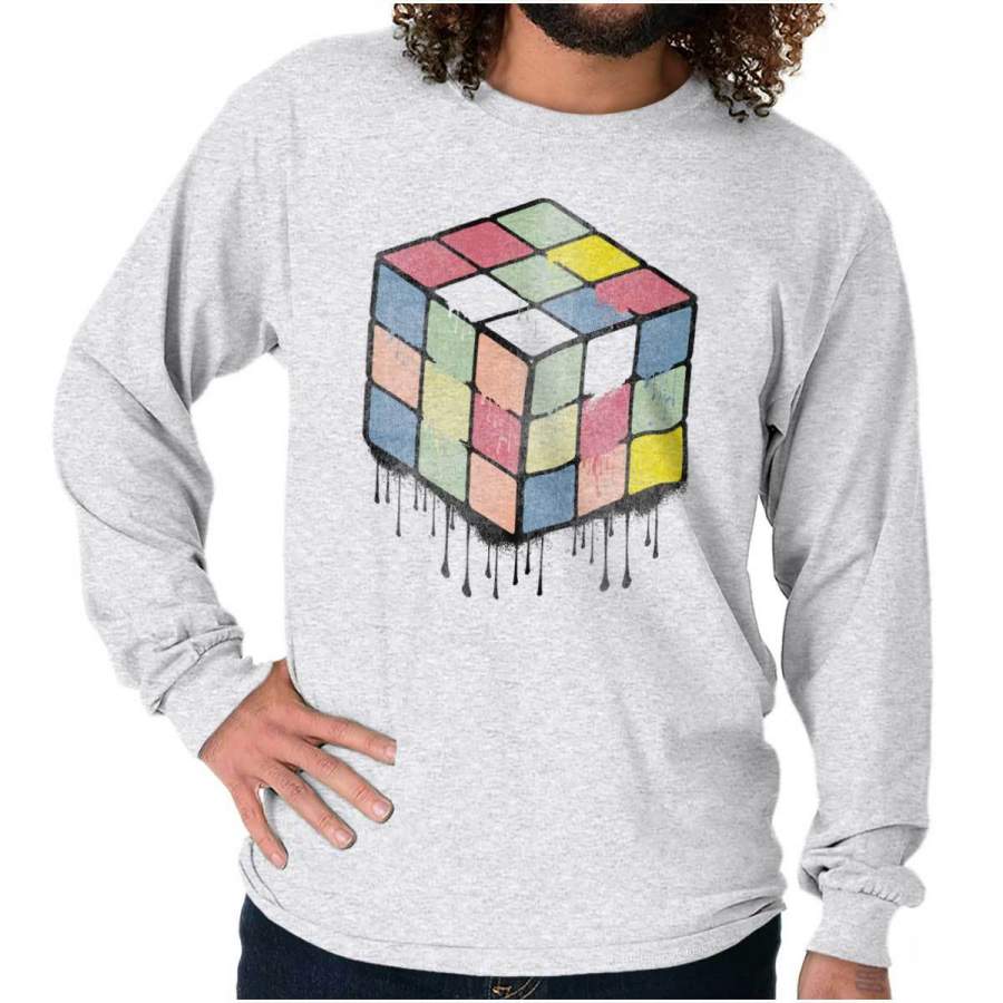 Vintage Rubiks Long Sleeve T Shirt