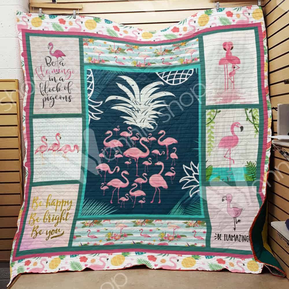 Flamingo 3D Quilt Blanket HGM1029