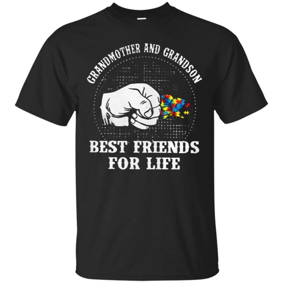 AGR Discover Cool Autism Grandmother And Grandson Best Friends For Life Shirt