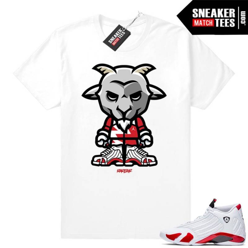 Candy Cane 14s | Rare Air Goat | White Shirt