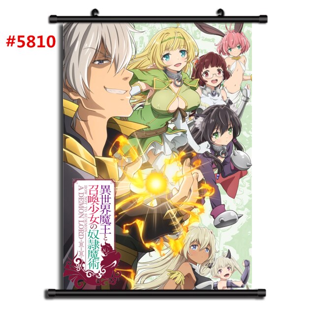 Isekai Maou To Shoukan Shoujo No Dorei Majutsu Anime Manga Wall Poster Scroll
