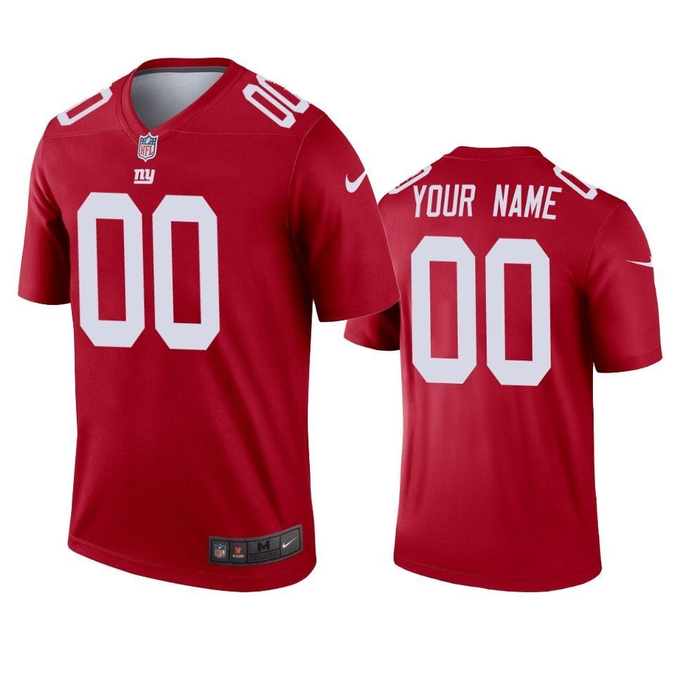 New York Giants Custom 2019 Inverted Legend Red Jersey