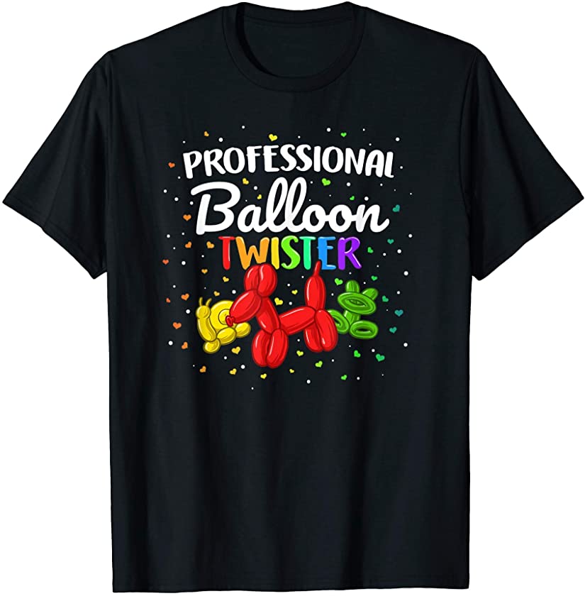 Professional Balloon Animal Twister Artist Twisting Dog Kids T-Shirt