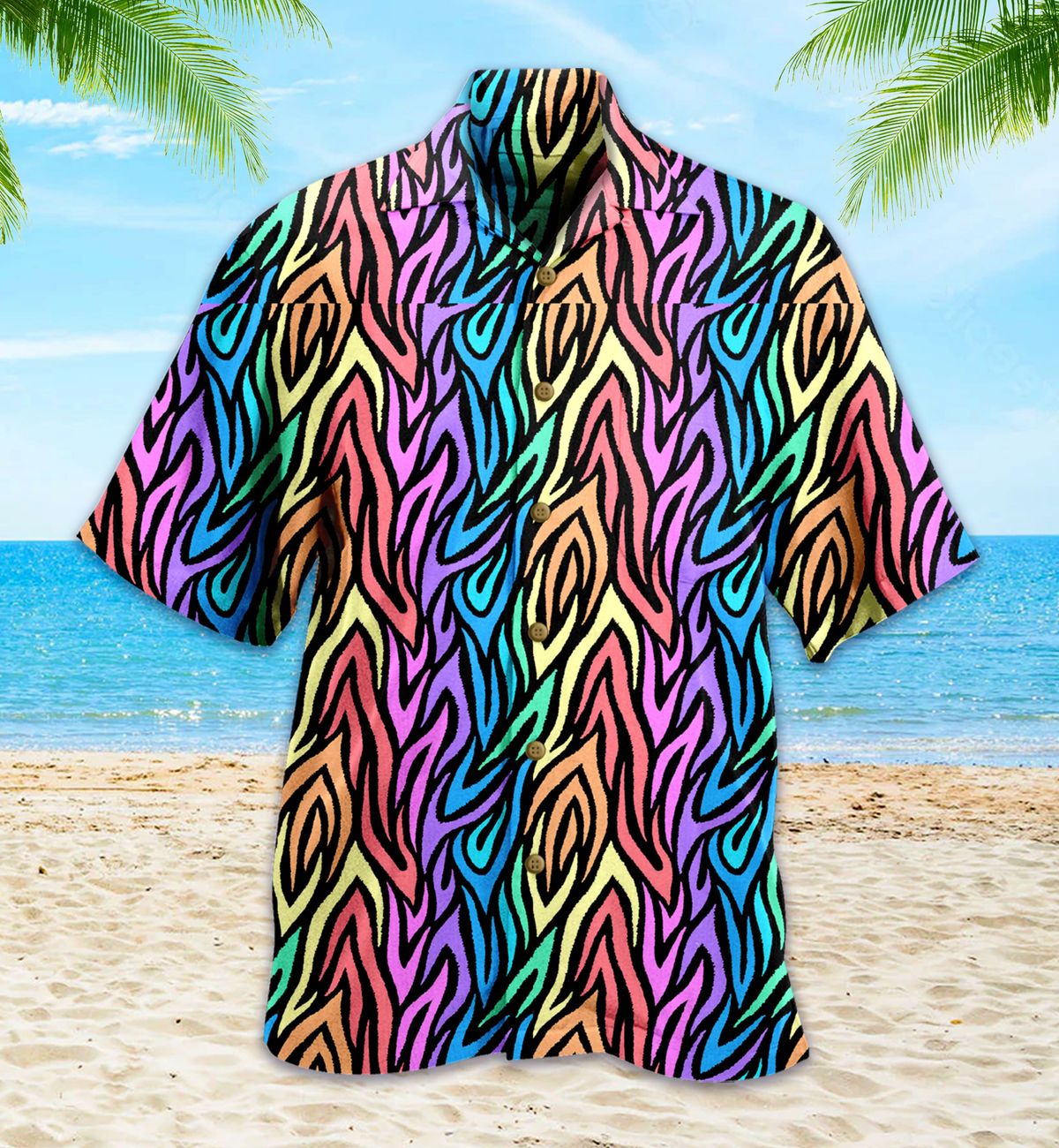 Purple Zebra Hawaii Shirt 35 Ha35721