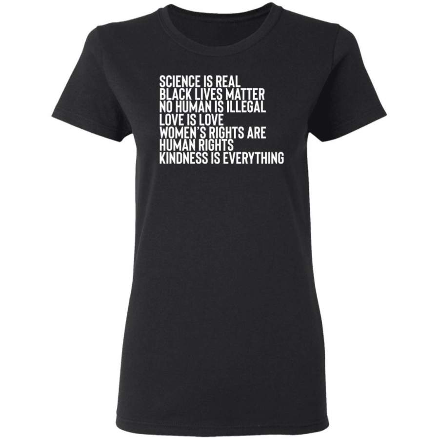 Science is Real Black Lives Matter Women T-Shirt