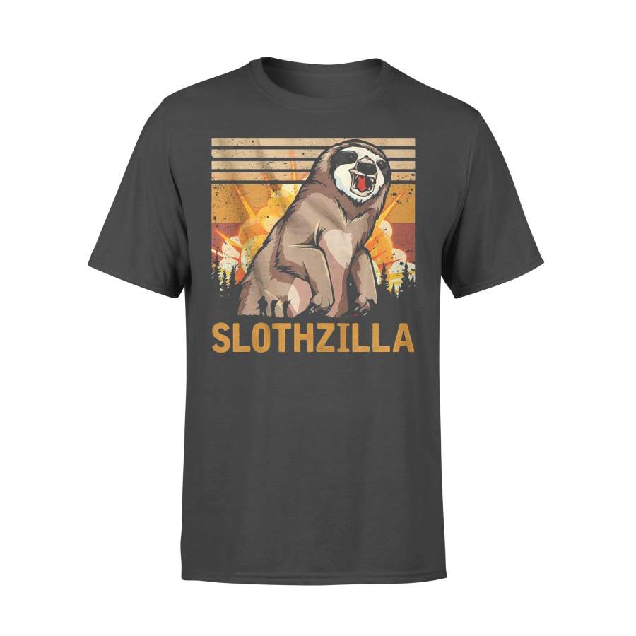 Slothzilla Vintage Retro T-shirt