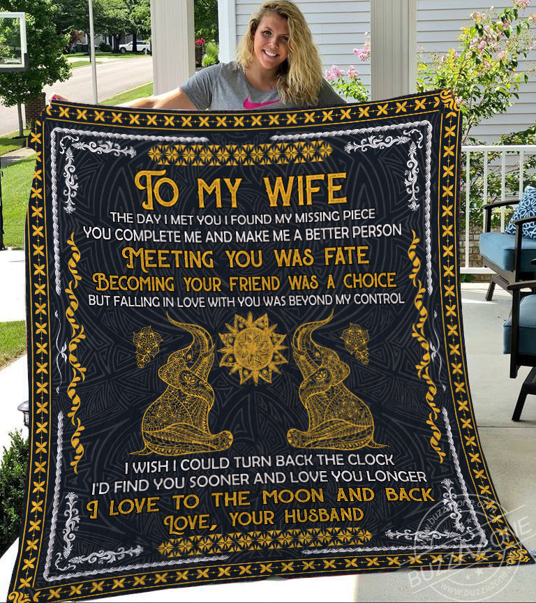 I Love To The Moon And Back Vv Elephant Quilt