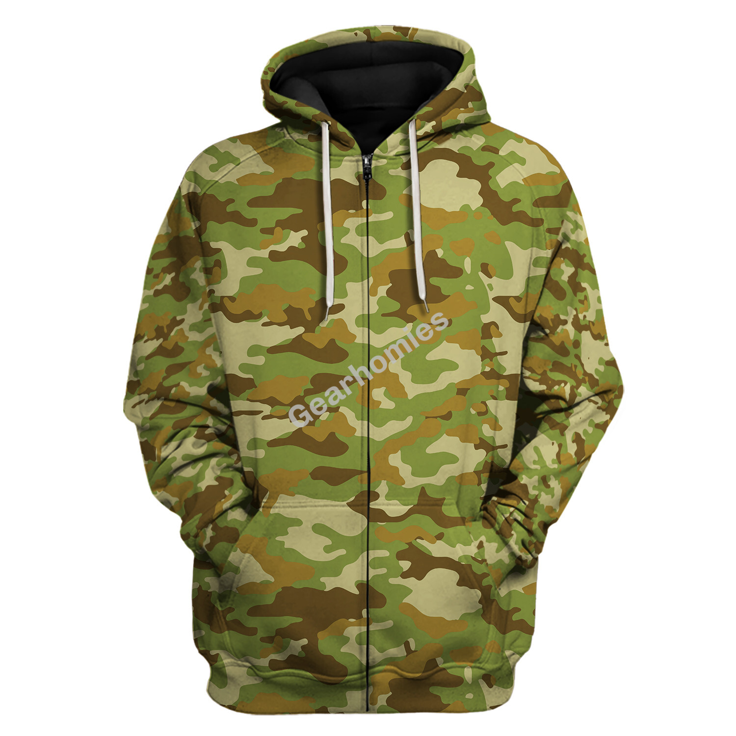 Amcu Australian Multicam Camouflage Uniform Zip Hoodie