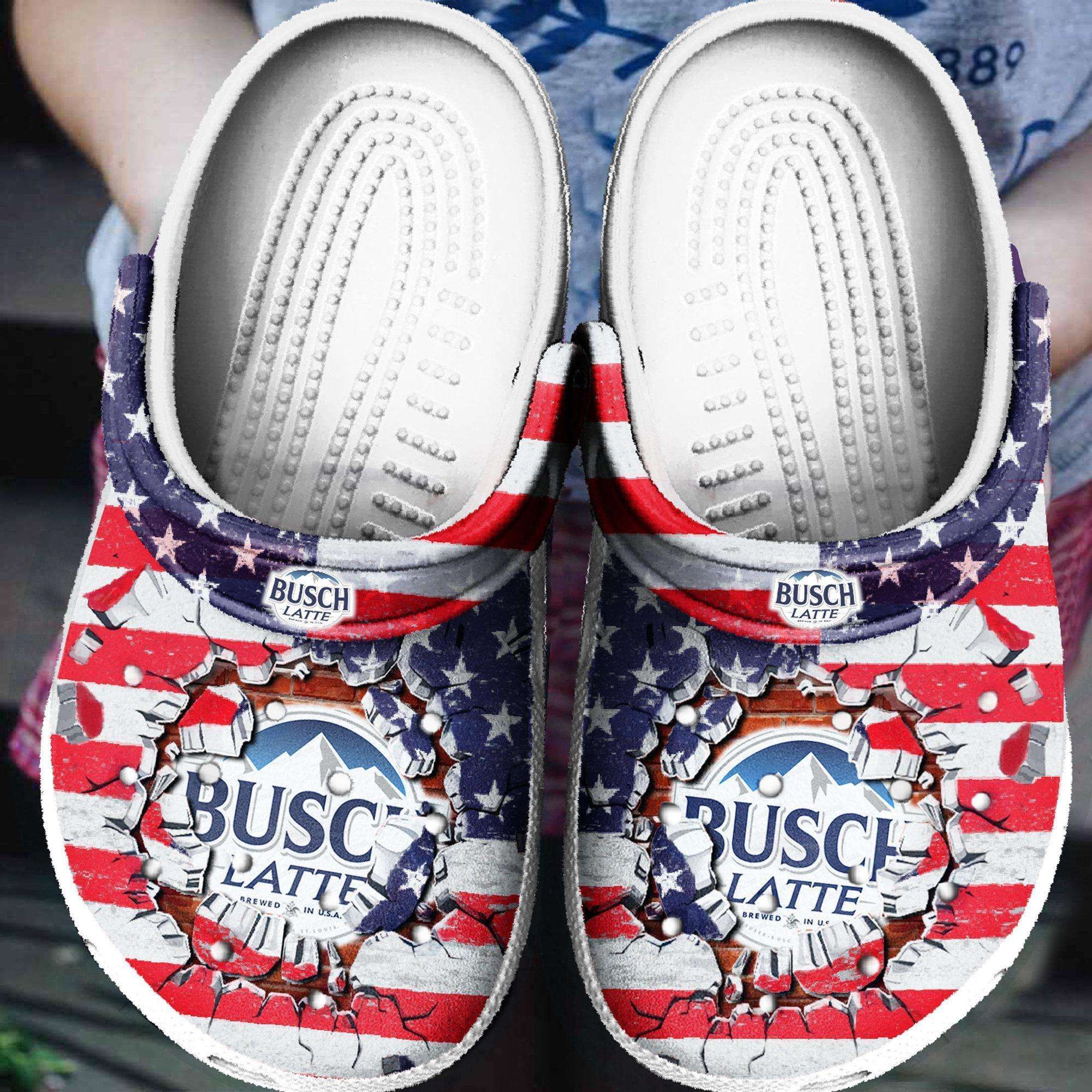 Busch Latte Crocs Clog Shoes