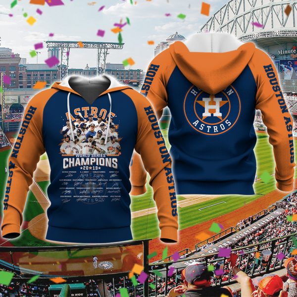 Houston Astros Champions 3D All Over Printed Hoodie