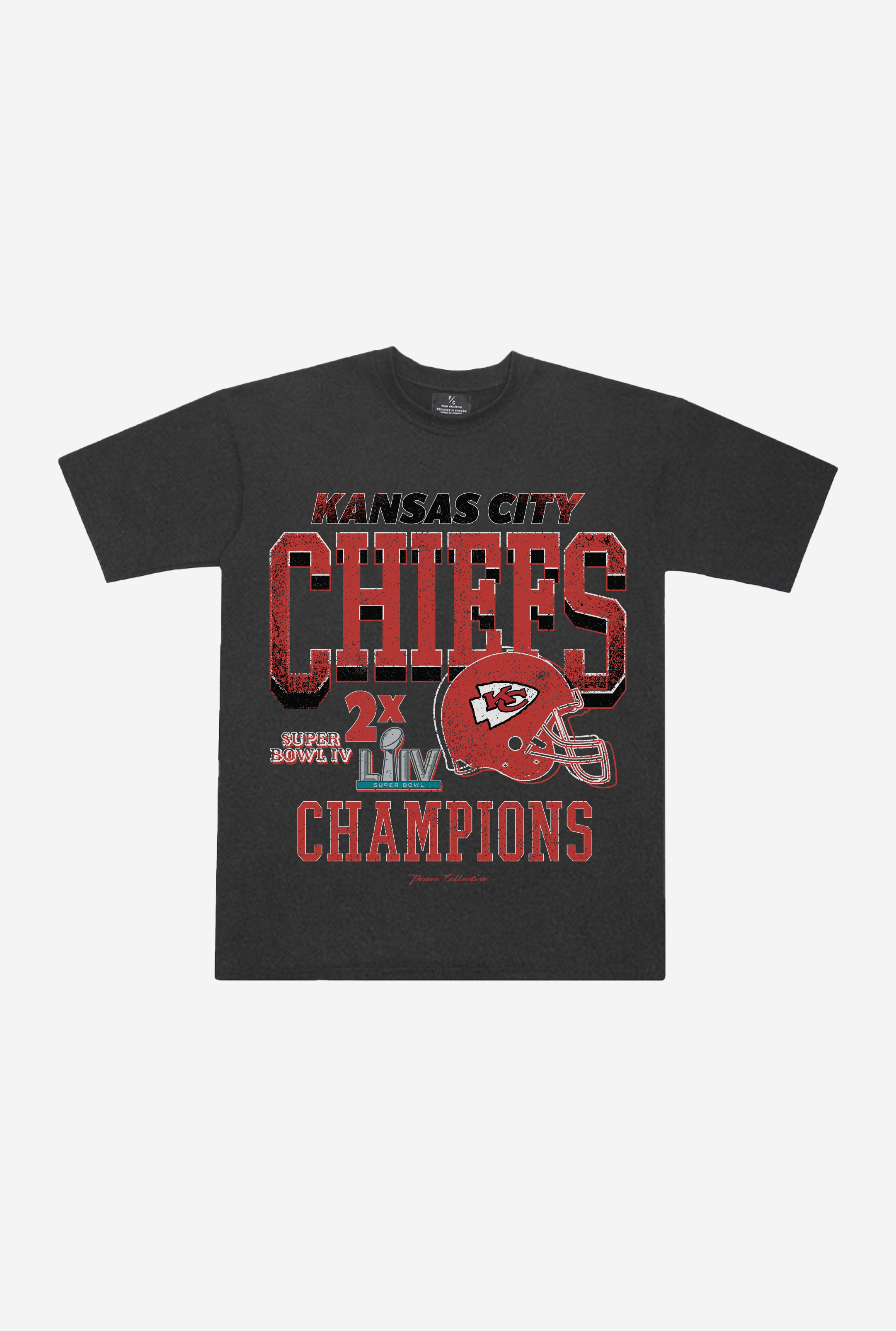 Kansas City Chiefs Vintage Championship T-Shirt – Black