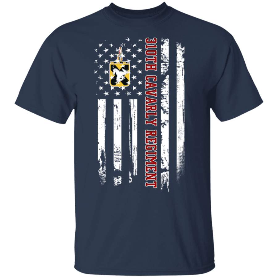 310th Cavarly Regiment Veteran American Flag Father’s Day Veteran’s Day Tshirt