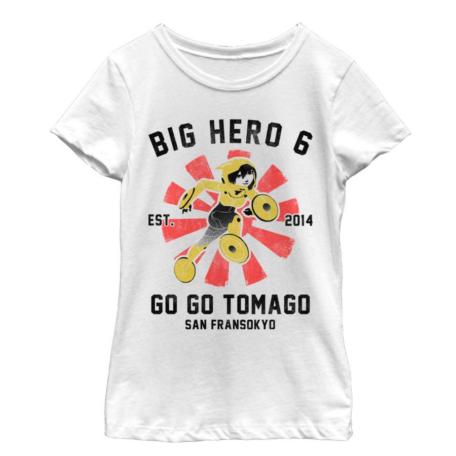 Big Hero 6 Girl’s Go Go Tomago Portrait  T Shirt