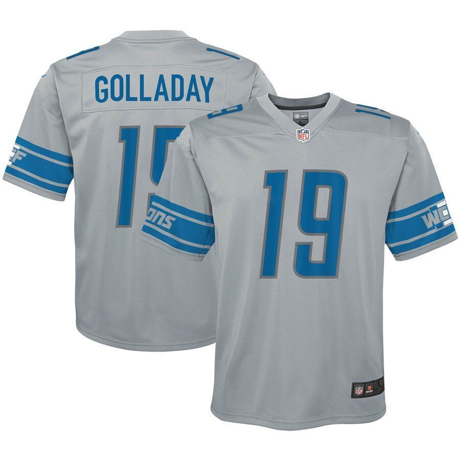 Kenny Golladay Detroit Lions Youth Inverted Game Jersey Silver 2019