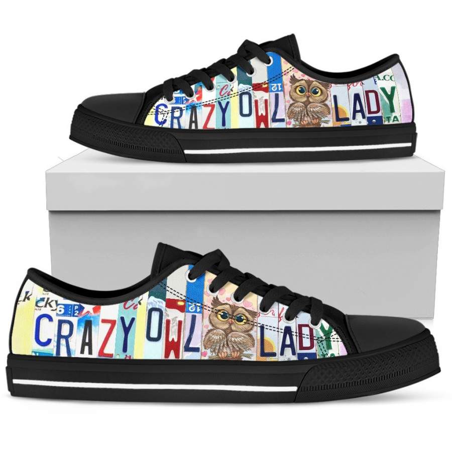 Crazy Owl Lady Low Top Shoes – Fit Fit Apparel