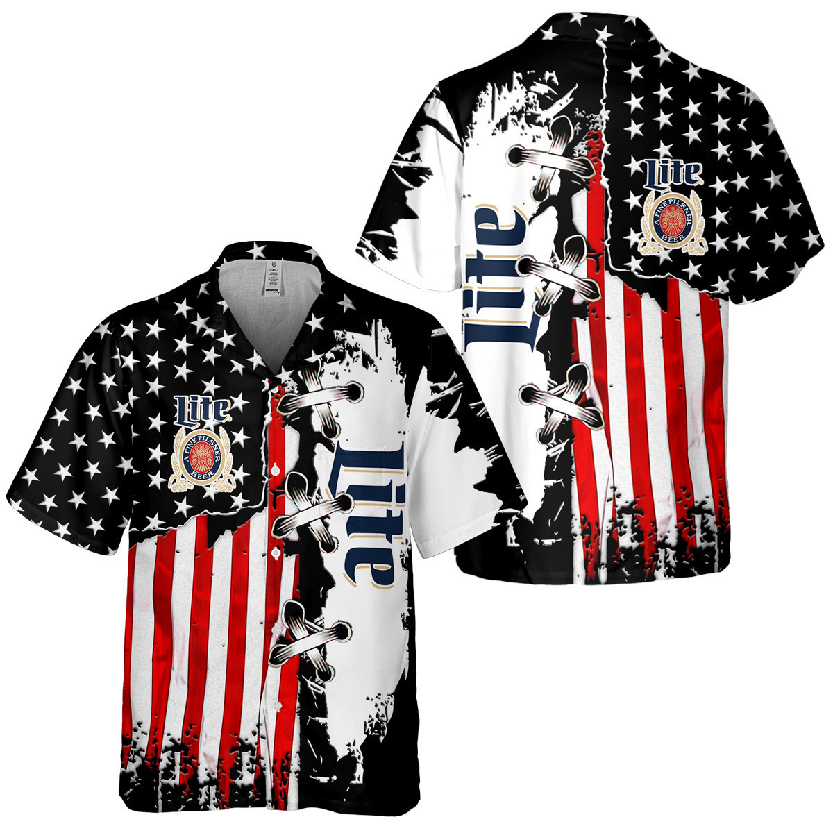 Lt Beer Us Flag Hawaii Shirt Ha7331