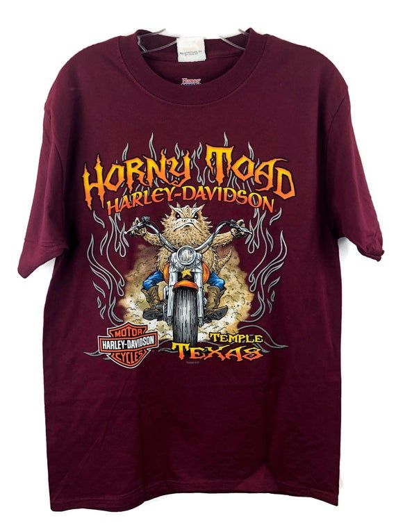 Harley Davidson Horny Toad Temple Tx T Shirt Size Medium Fashion Store 