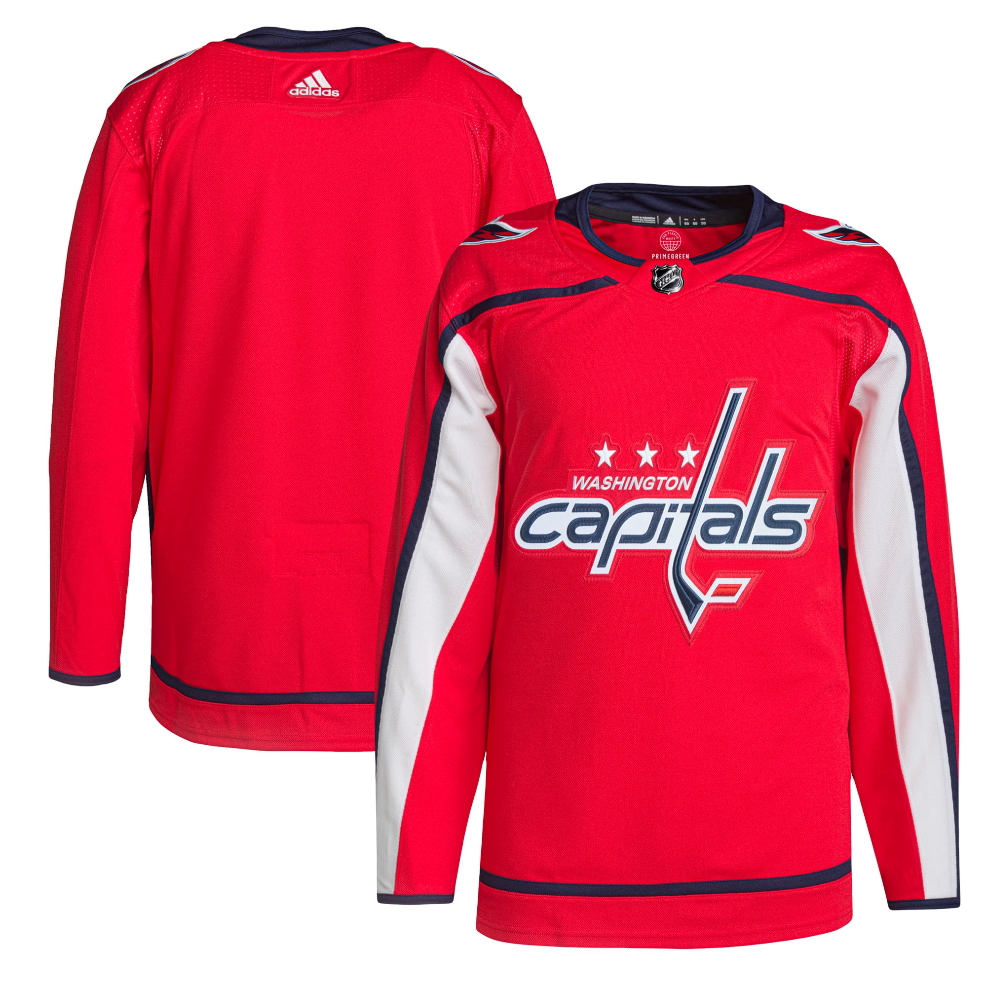 Washington Capitals Home Primegreen Authentic Jersey – Red