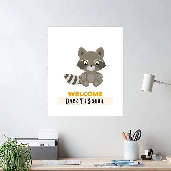 Welcome Back To School Koala Back To School Portrait Poster & Canvas Home & Classroom Decor Wall Meaningful Gift For Student Friend Teacher Parents