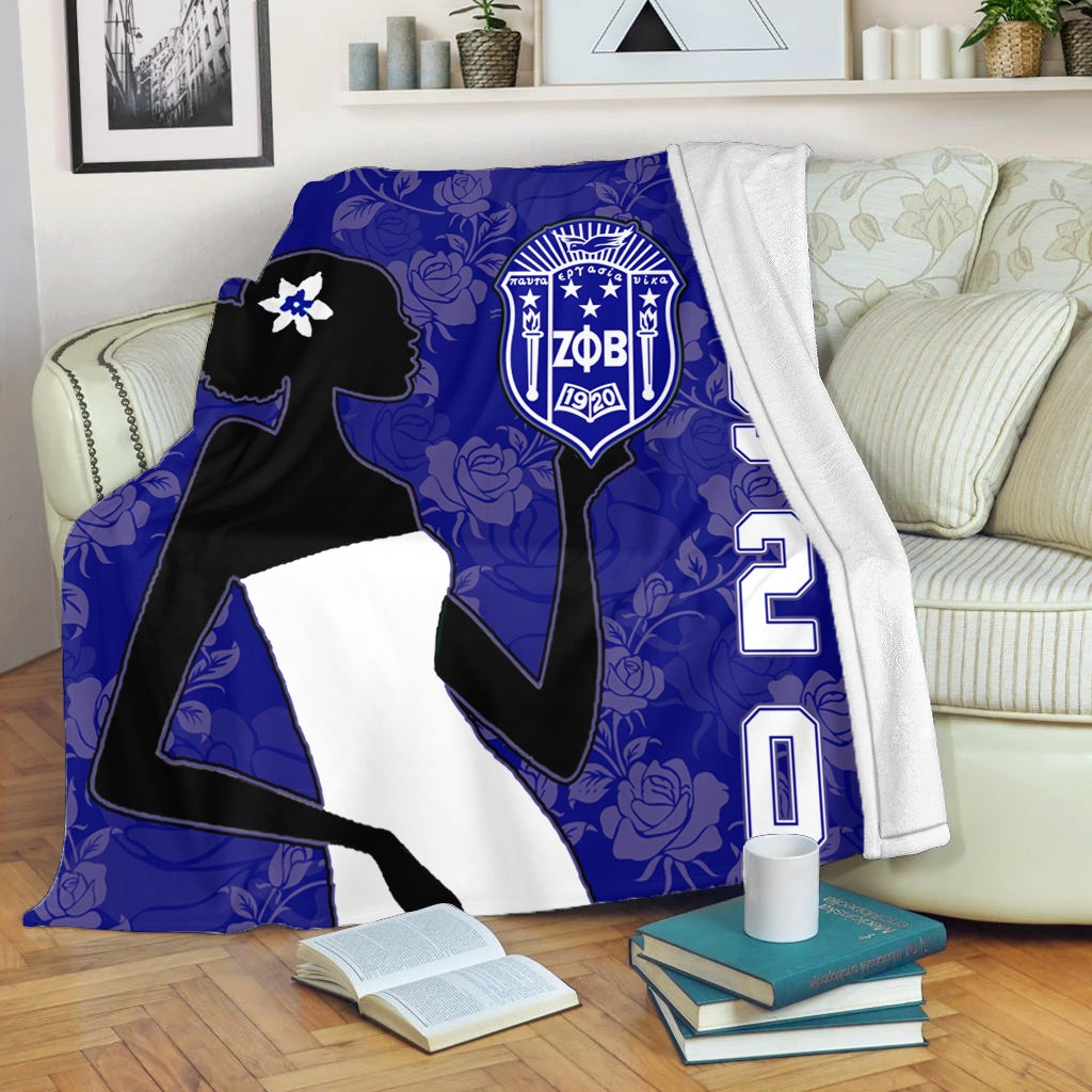 Wonderprint Blanket Zeta Phi Beta Girl Blanket Lt10