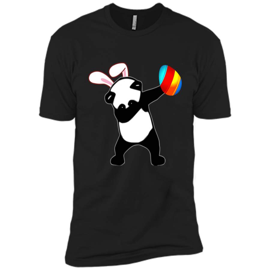 Easter Bunny Dabbing Panda Bear Tshirt Easter Egg Tee Next Level Premium Short Sleeve Tee