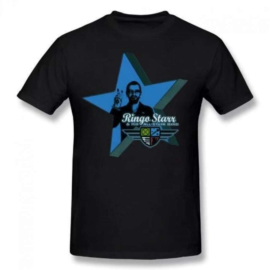 Ringo Starr Summer Basic Casual Short Cotton T-Shirt