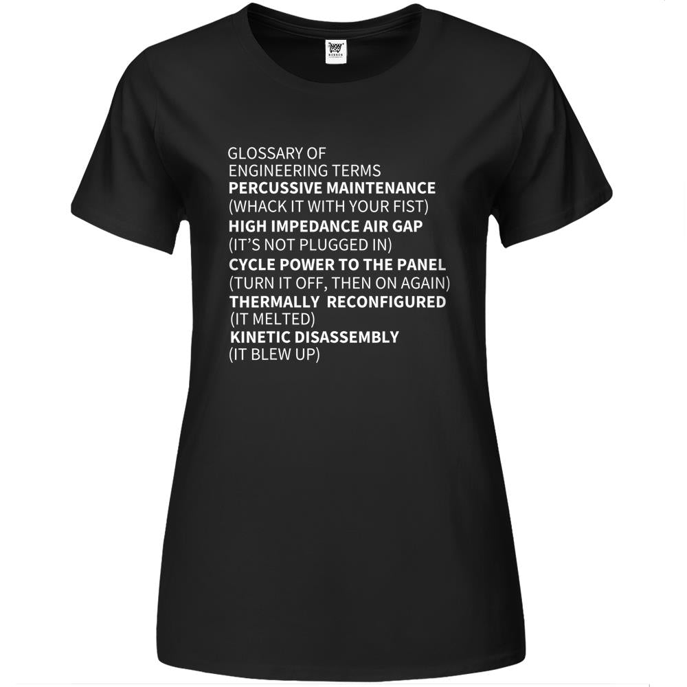 Glossary Of Engineering Terms Premium Womens T Shirts