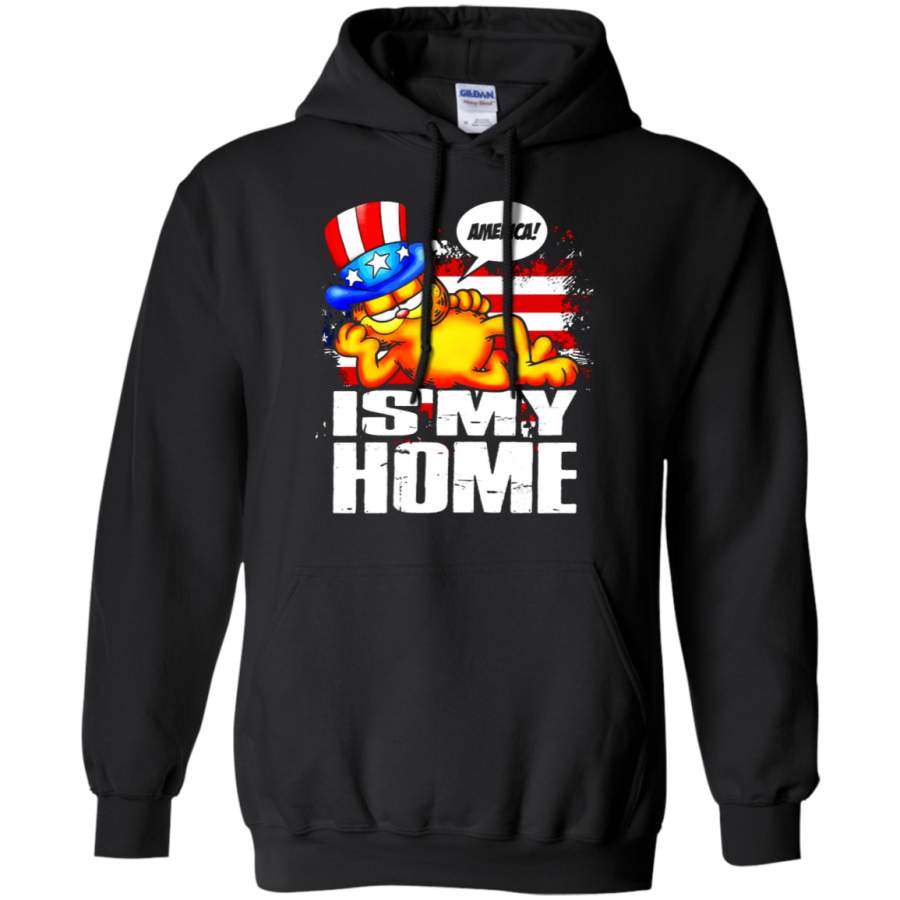 AGR America Is My Home Garfield Independence Day 4th Of July Hoodie