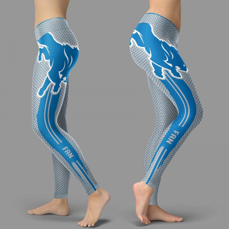 Charming Lovely Little Dots Along Body Detroit Lions Leggings