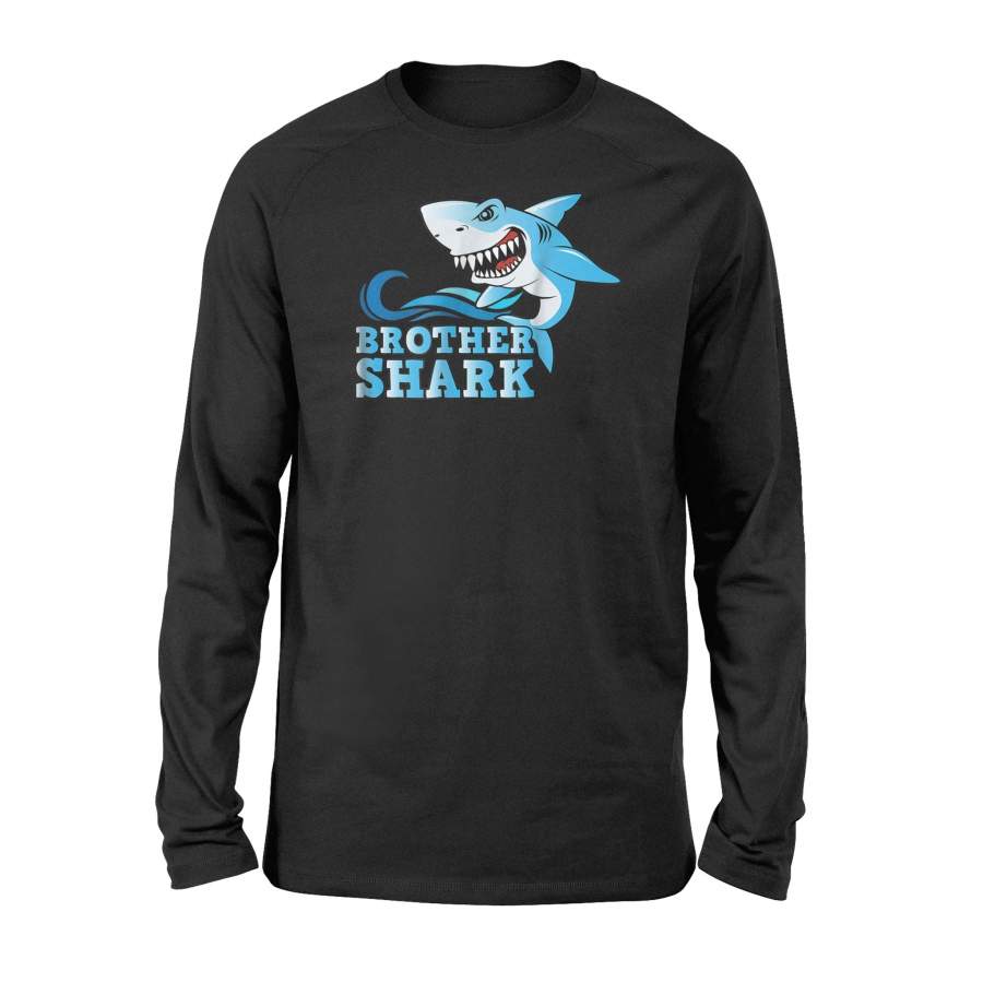 Cute Brother Shark Family Matching Shark Long Sleeve T-Shirt