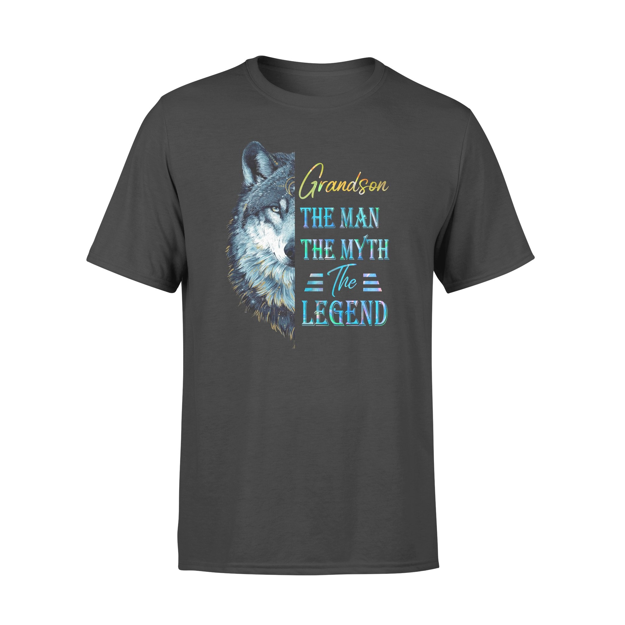 Awesome Family Gift For Grandson – Wolf – The Man, The Myth, The Legend T-shirt