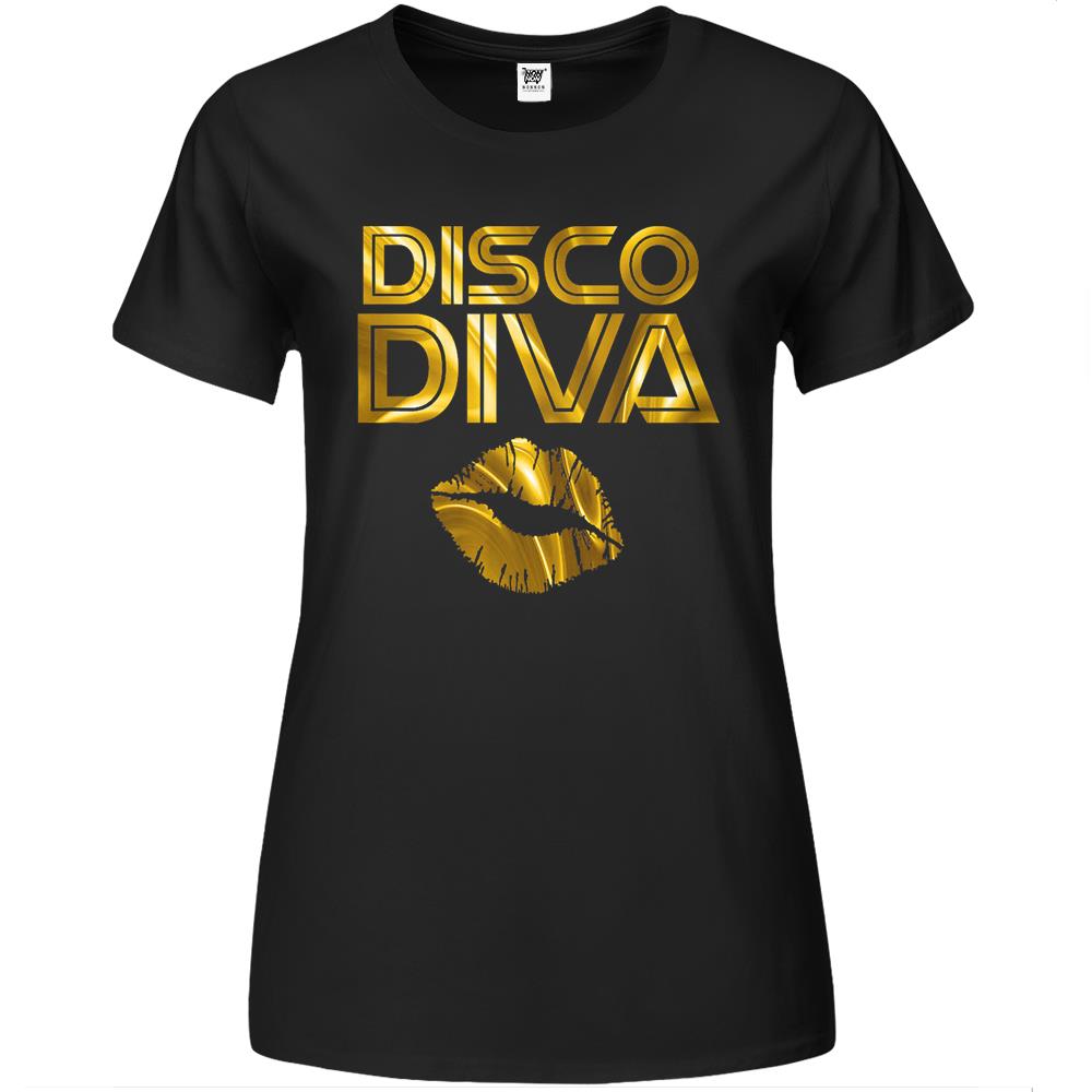 Disco Diva 60S 70S 80S Costume Party Wear Outfit Premium Womens T Shirts