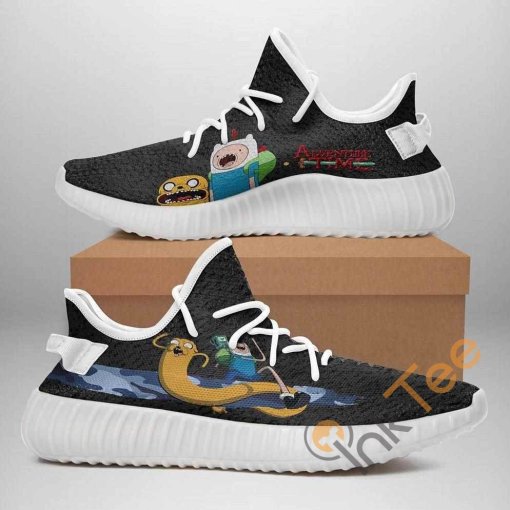 Adventure Time Custom Shoes Personalized Name Yeezy Sneakers